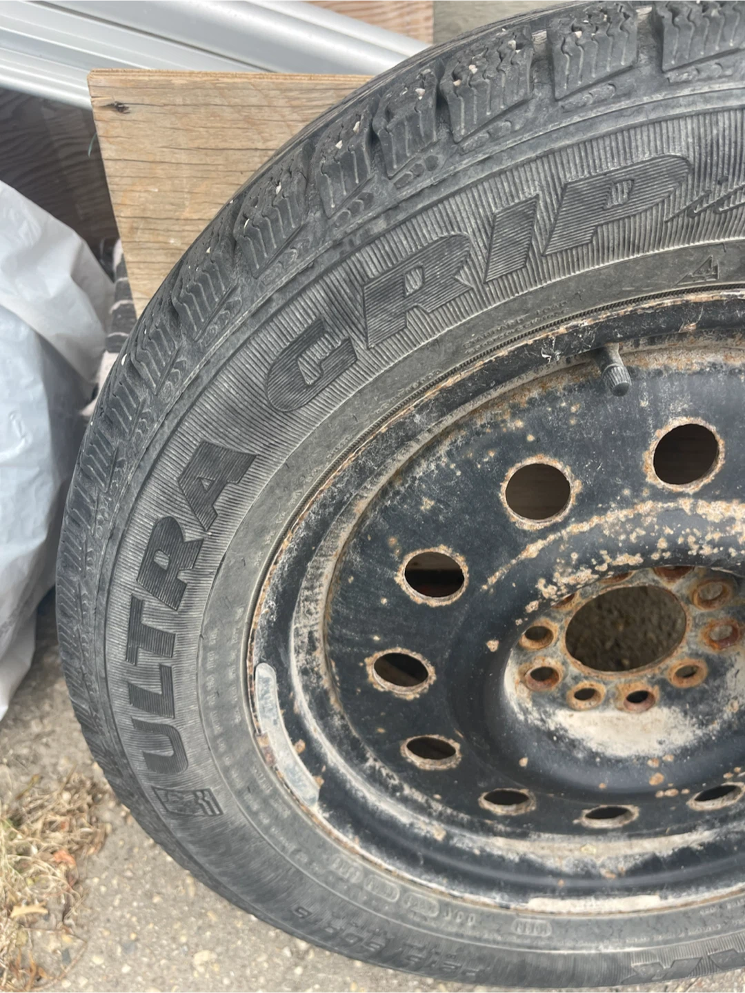 4 Goodyear Ultra Grip Tire and Rim