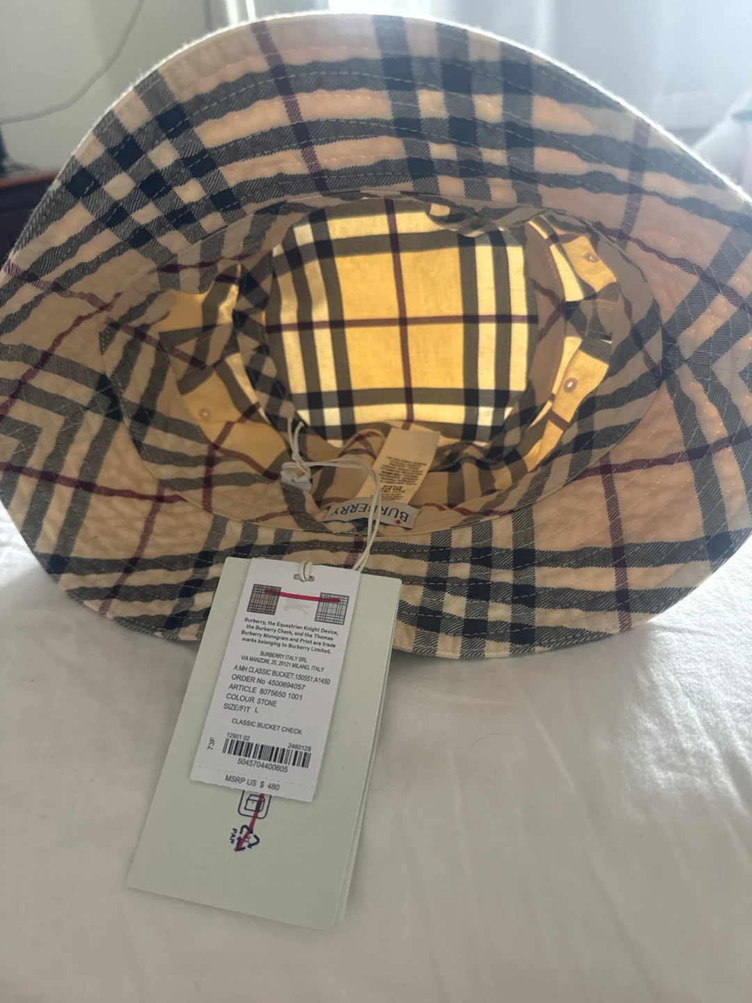 Burberry Classic Bucket Hat - Size L - photo 5