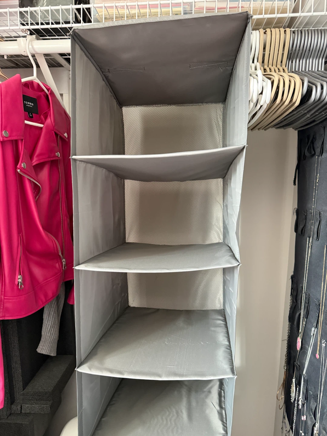 2x Grey IKEA Hanging Closet Organizer - photo 2
