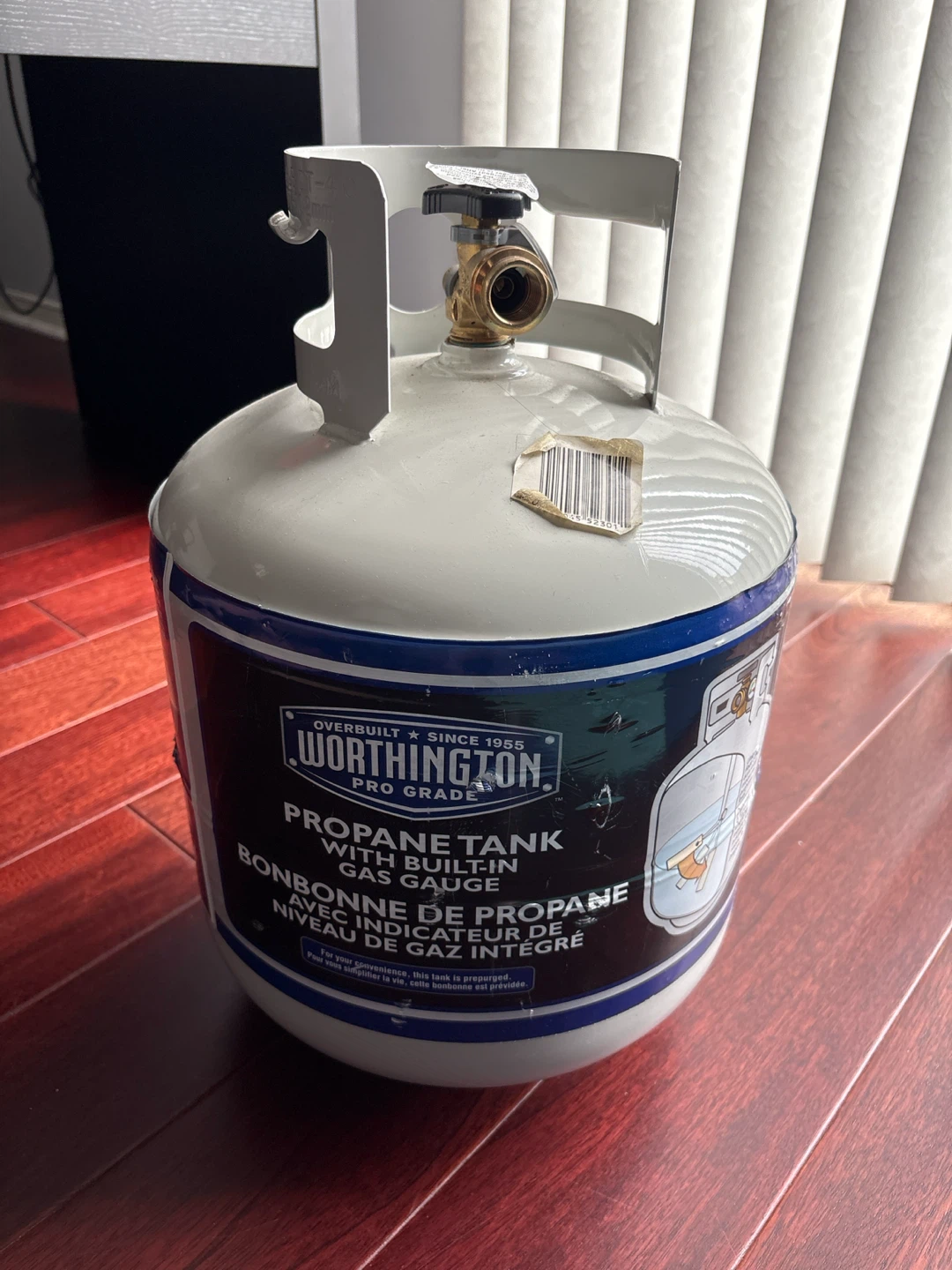 Worthington Propane Tank with Built-in Gas Gauge