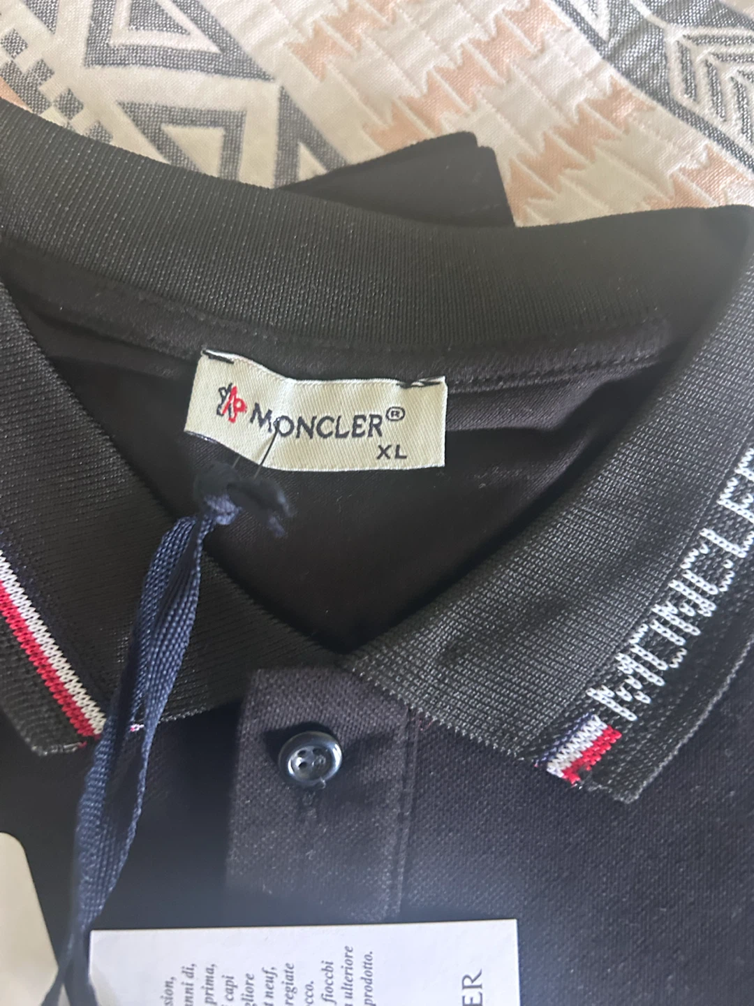 Moncler Black Polo Shirt L - photo 2