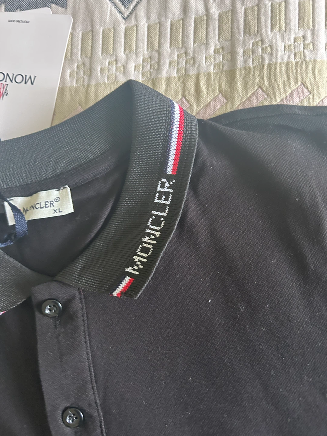 Moncler Black Polo Shirt L - photo 3