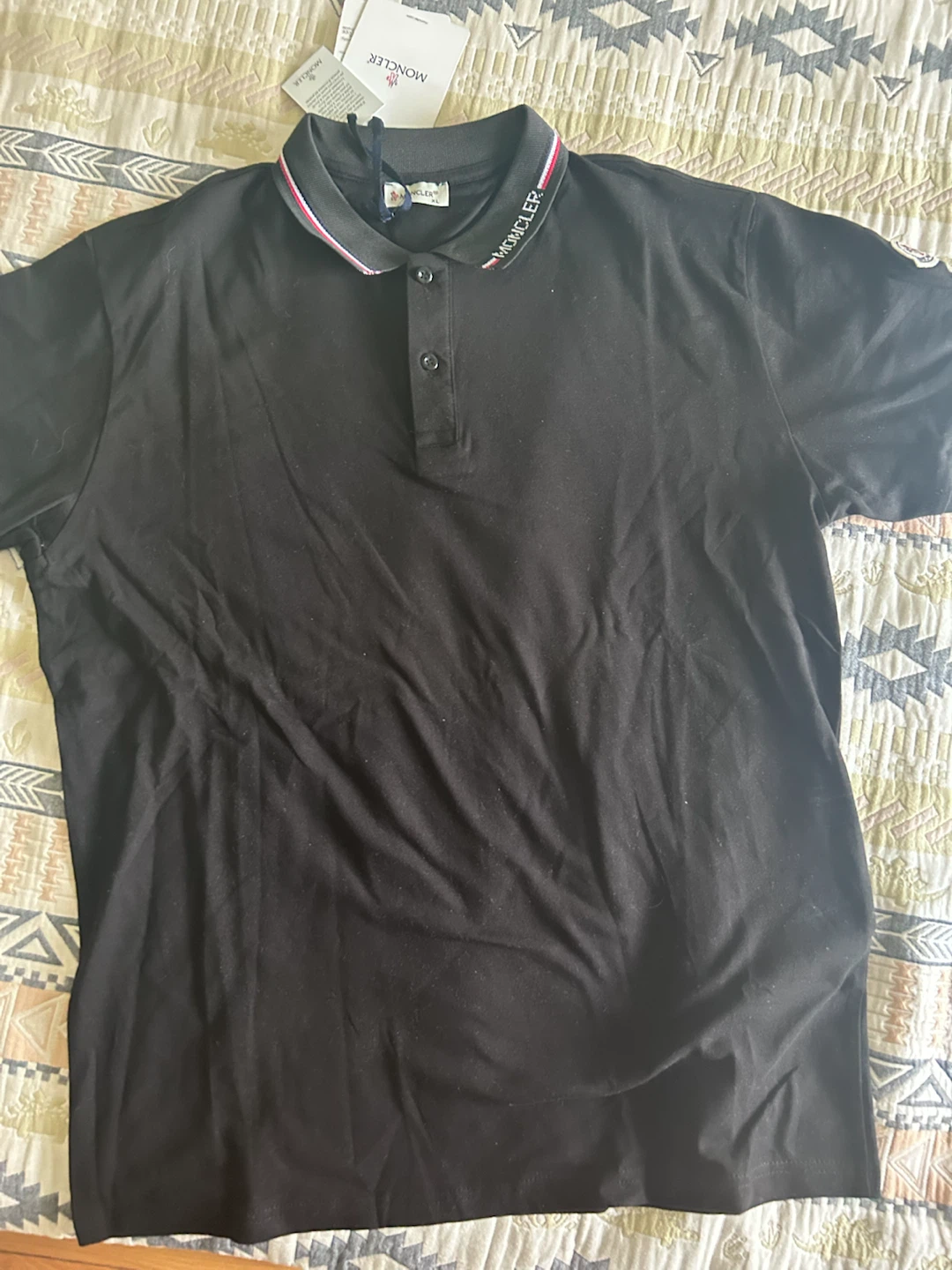 Moncler Black Polo Shirt L - photo 5