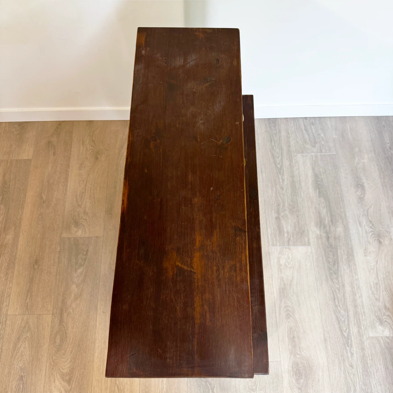Vintage Industrial Cabinet & Metal and wood table set - photo 5