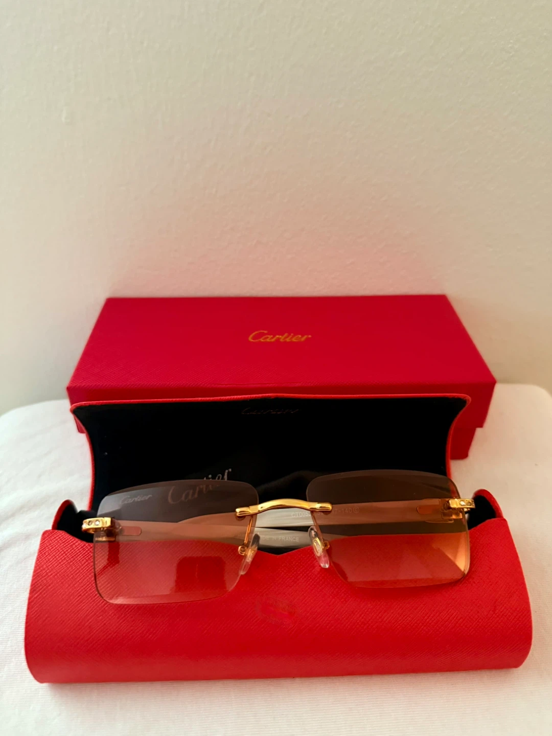 Cartier Rimless Sunglasses with Case and Box - photo 2