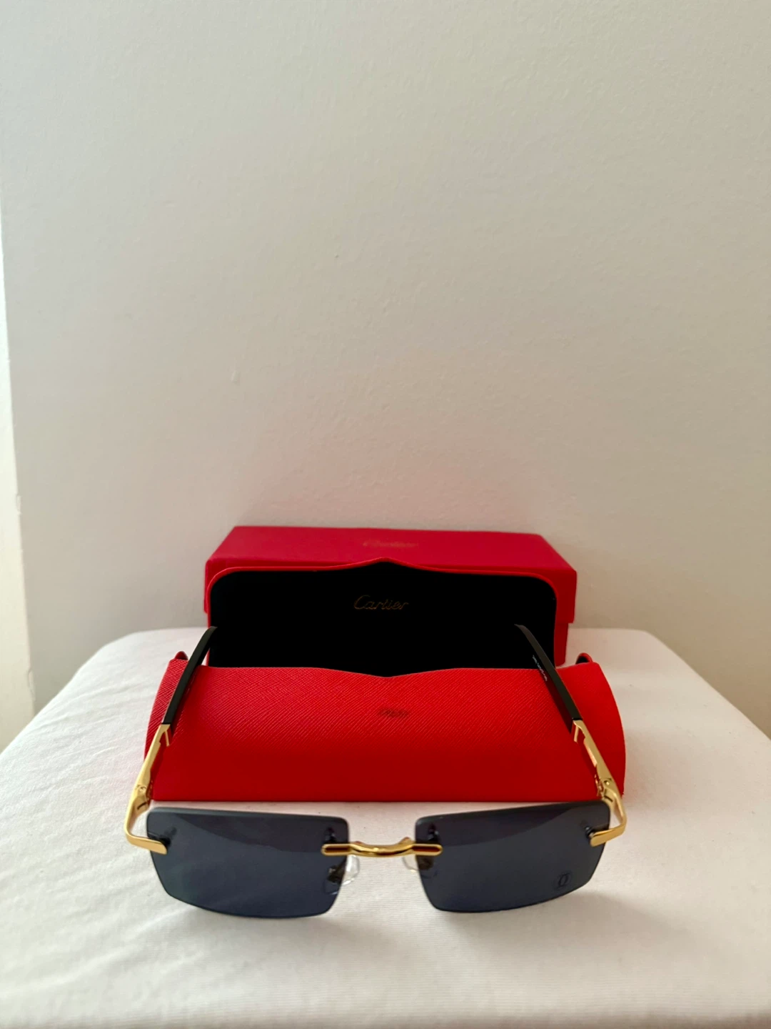 Cartier Rimless Sunglasses with Case and Box - photo 4