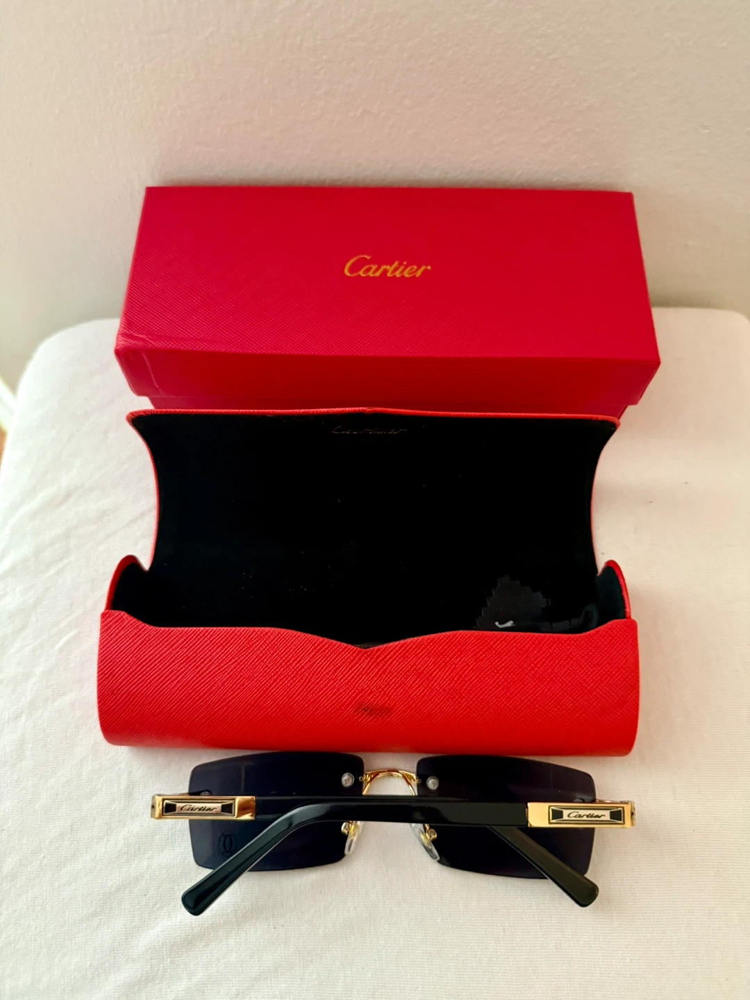 Cartier Rimless Sunglasses with Case and Box - photo 5