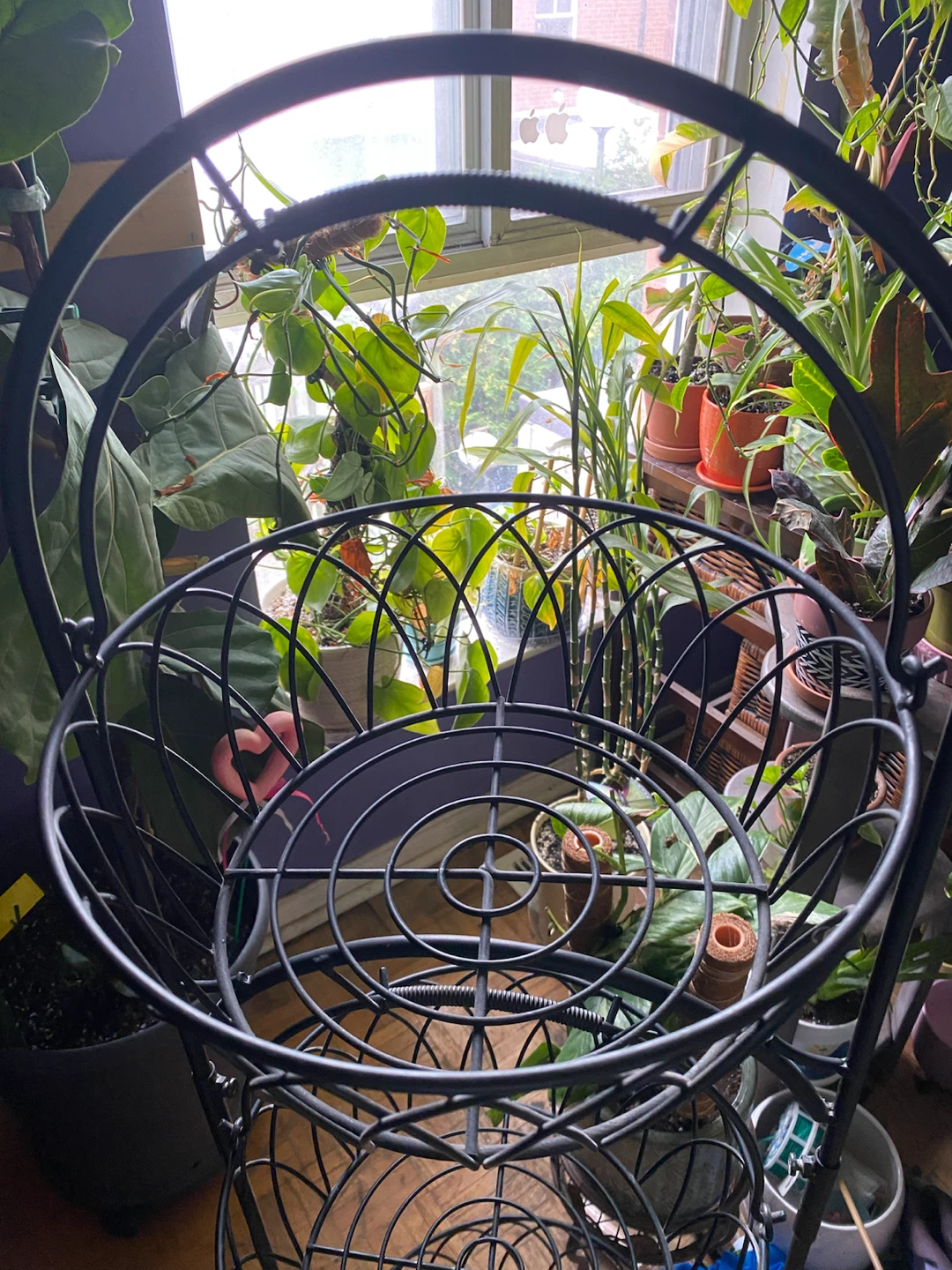 Black Metal 3-Tier Plant Stand - photo 3