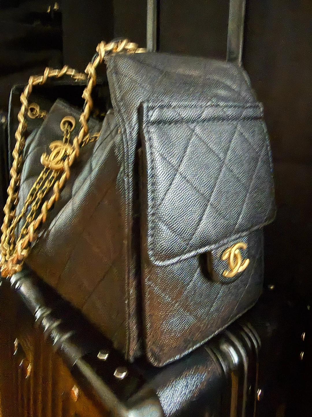 Chanel Quilted Black Caviar 25 ($250) - photo 2