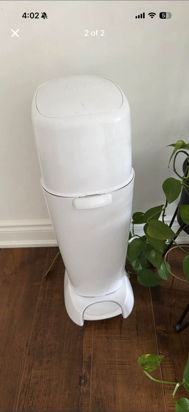 Ubbi Diaper Pail White