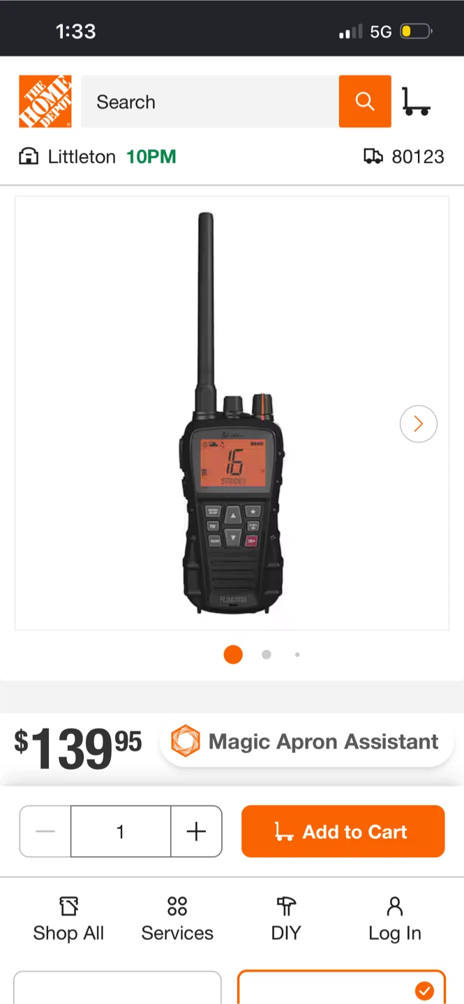 Cobra VHF Marine Radio