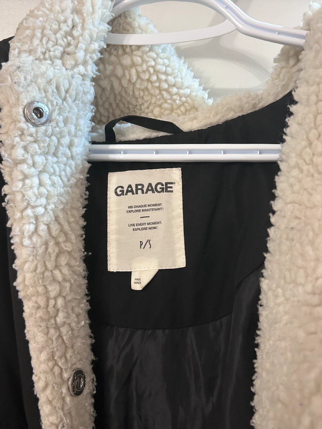 Garage Puffer Coat with Sherpa Lining - photo 4
