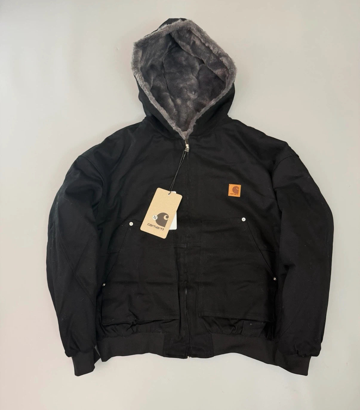 Carhartt Black Hooded Winter Jacket