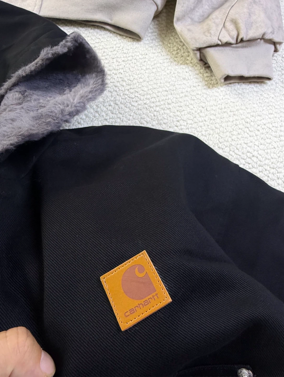 Carhartt Black Hooded Winter Jacket - photo 3
