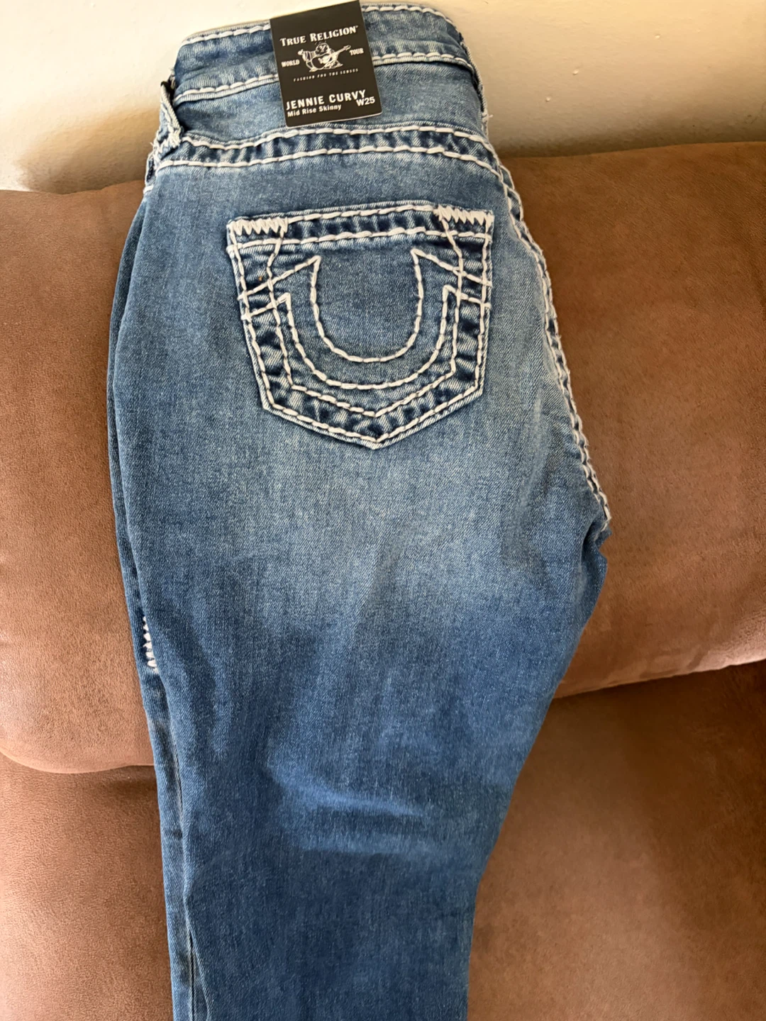 True Religion Jennie Curvy Mid Rise Skinny Jeans - photo 2