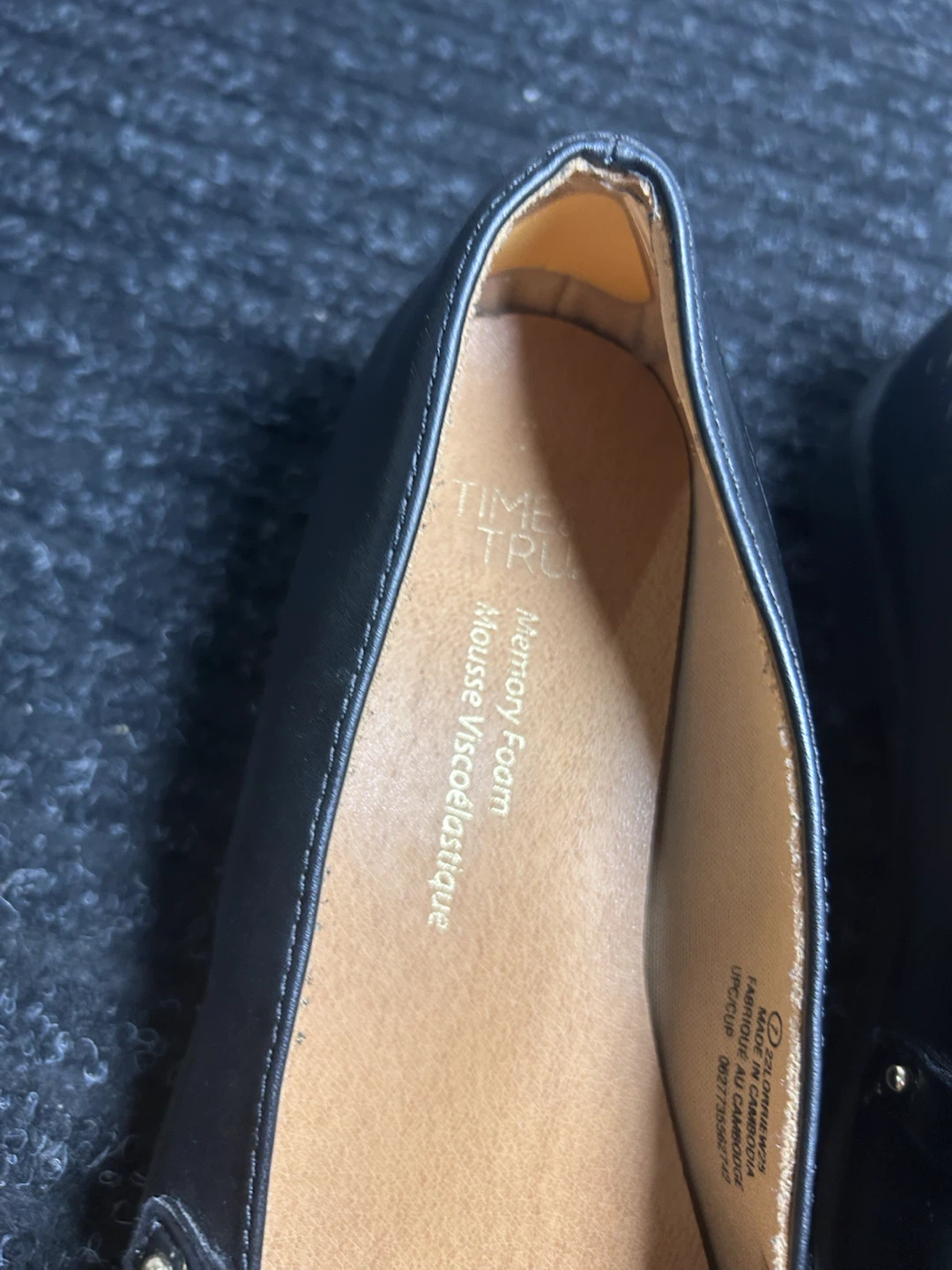Black Loafers with Gold Buckle - Size 7 - photo 4