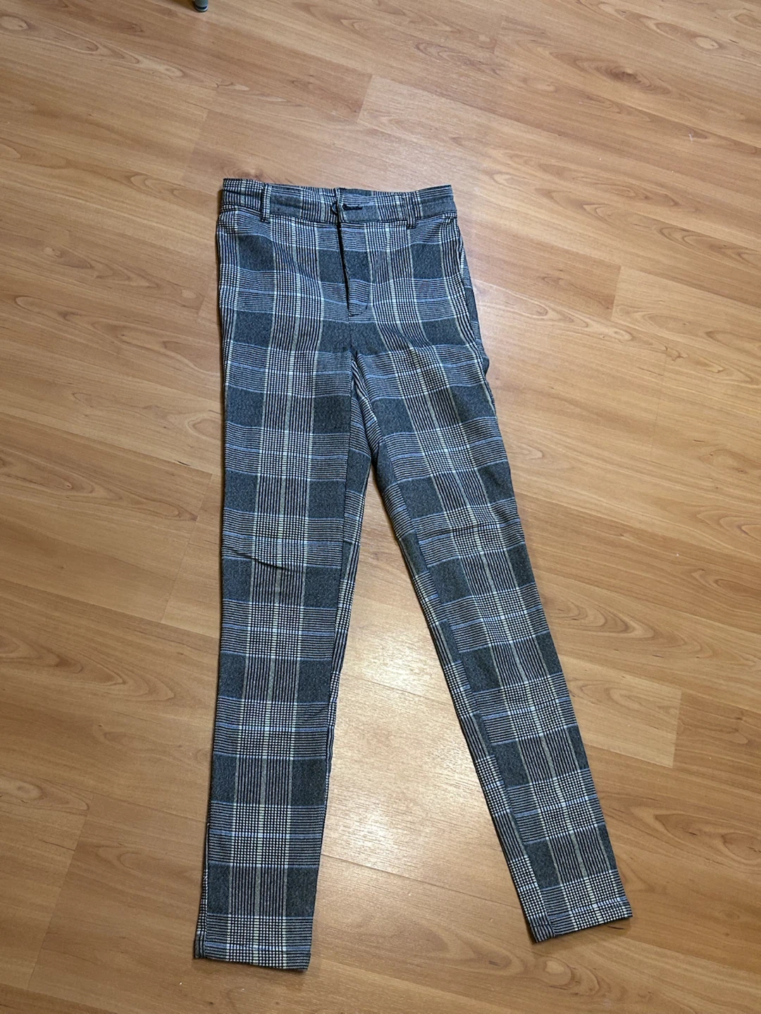 Plaid Pants grey and black