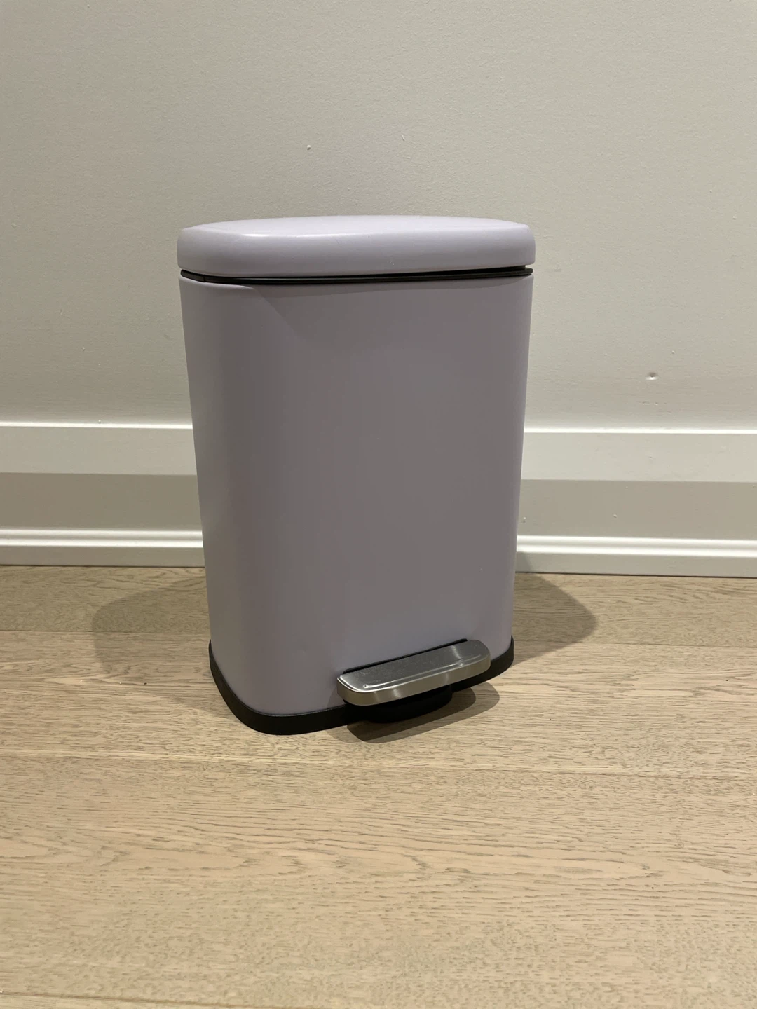 Lavender Pedal Trash Bin Garbage Can