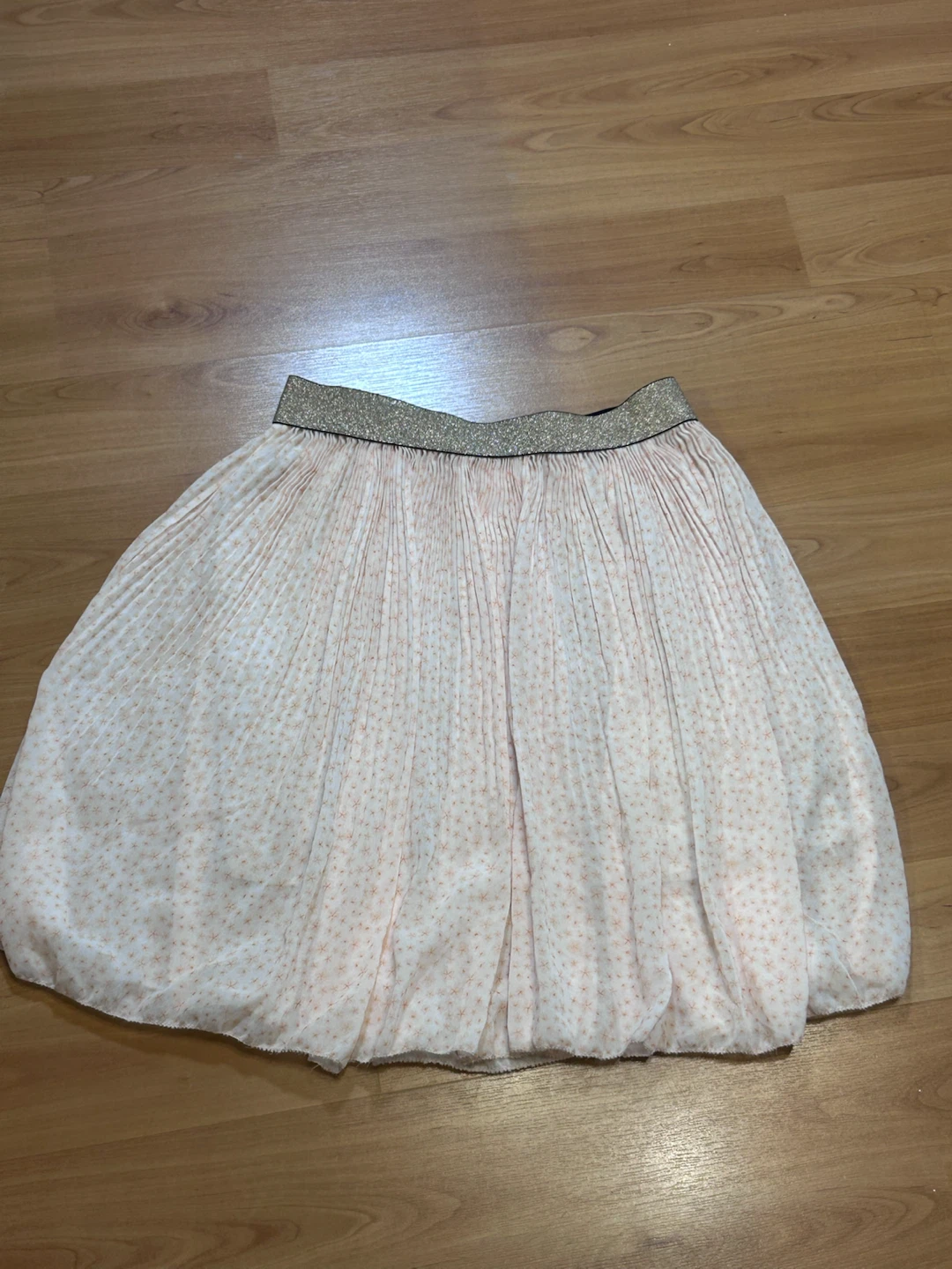 Pleated Pink Skirt with Stars