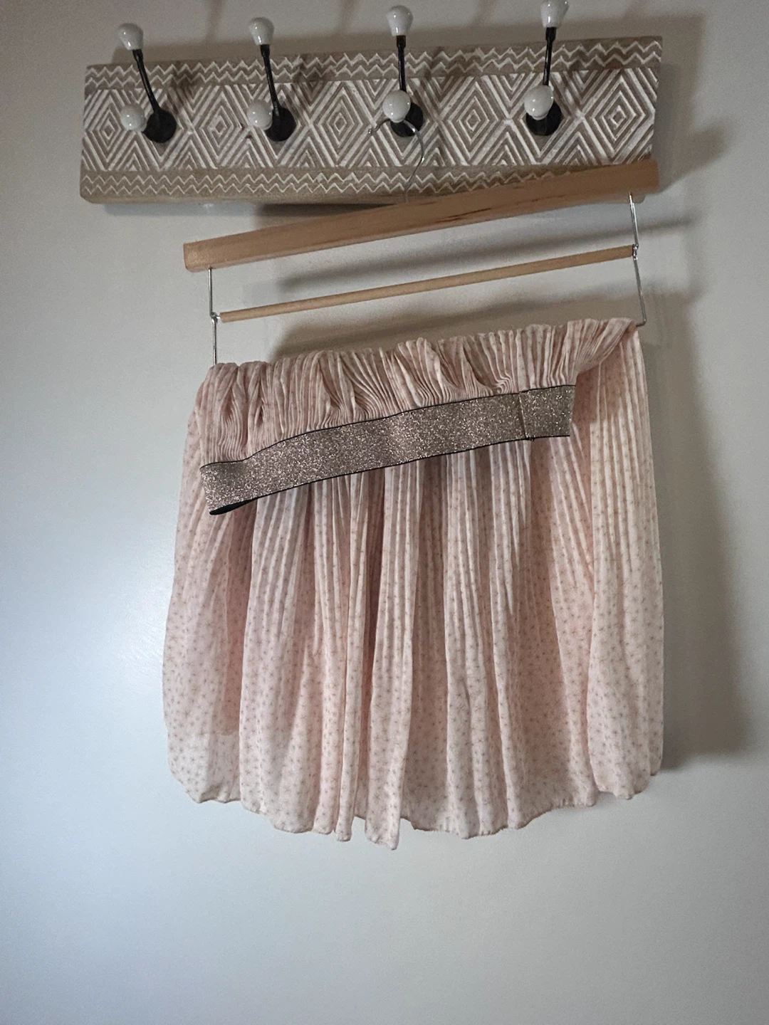 Pleated Pink Skirt with Stars - photo 5