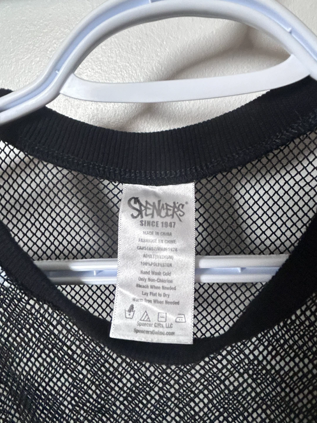 Spencers Black Fishnet T-Shirt - photo 2