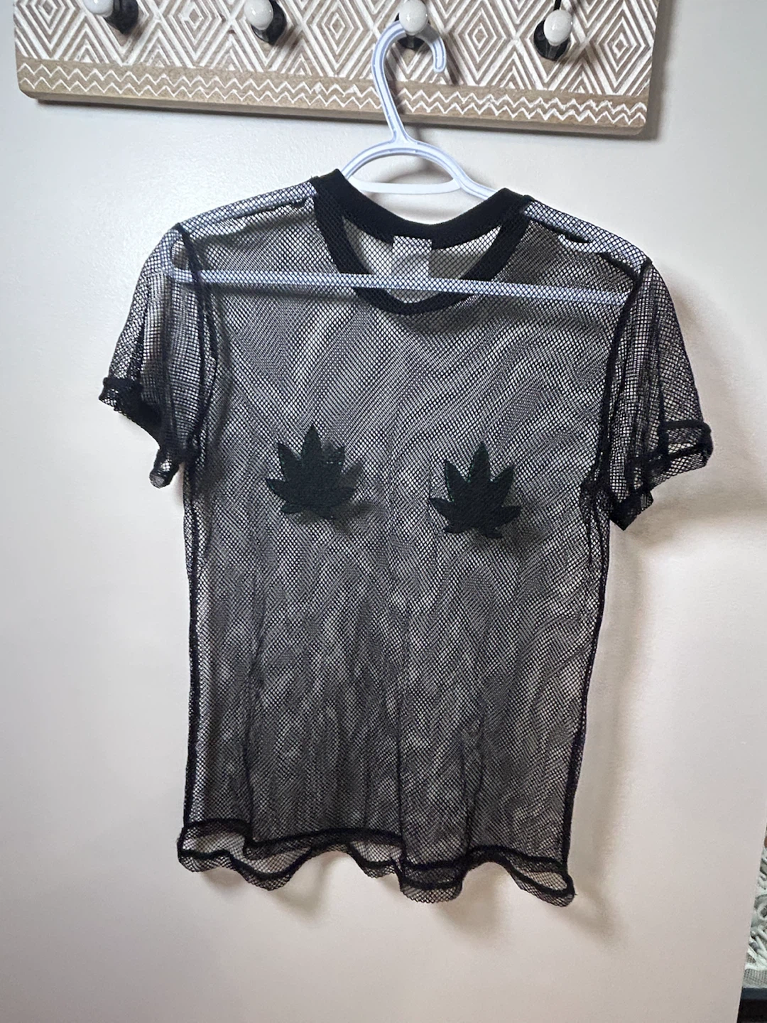 Spencers Black Fishnet T-Shirt - photo 3