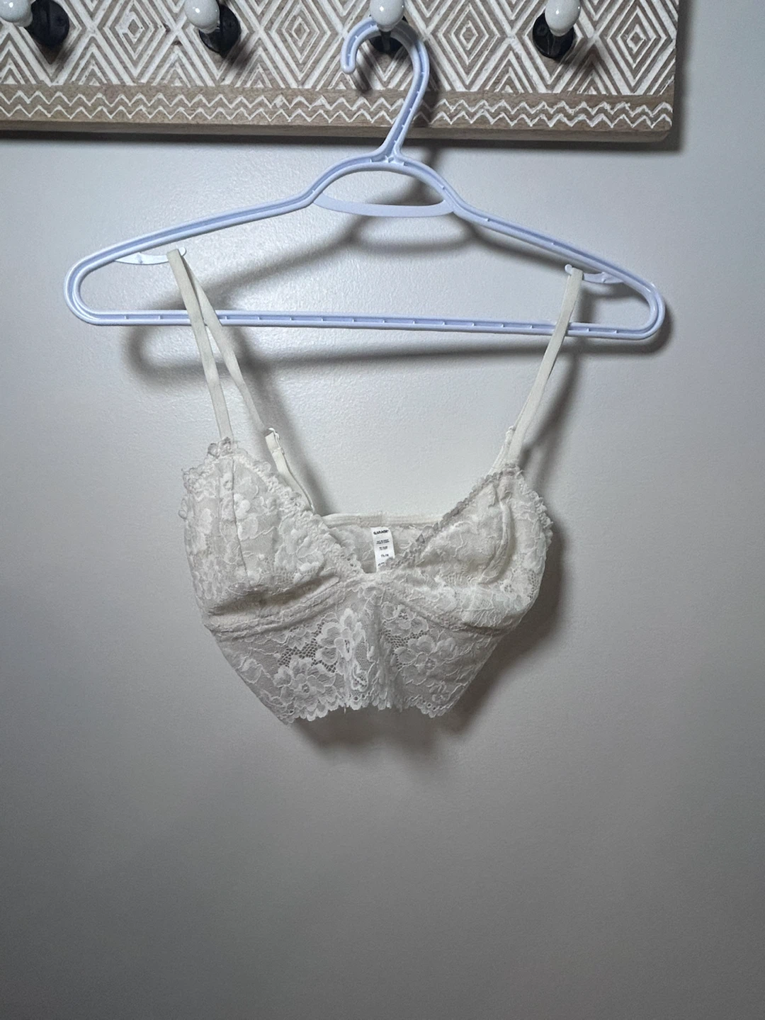Garage White Lace Bralette