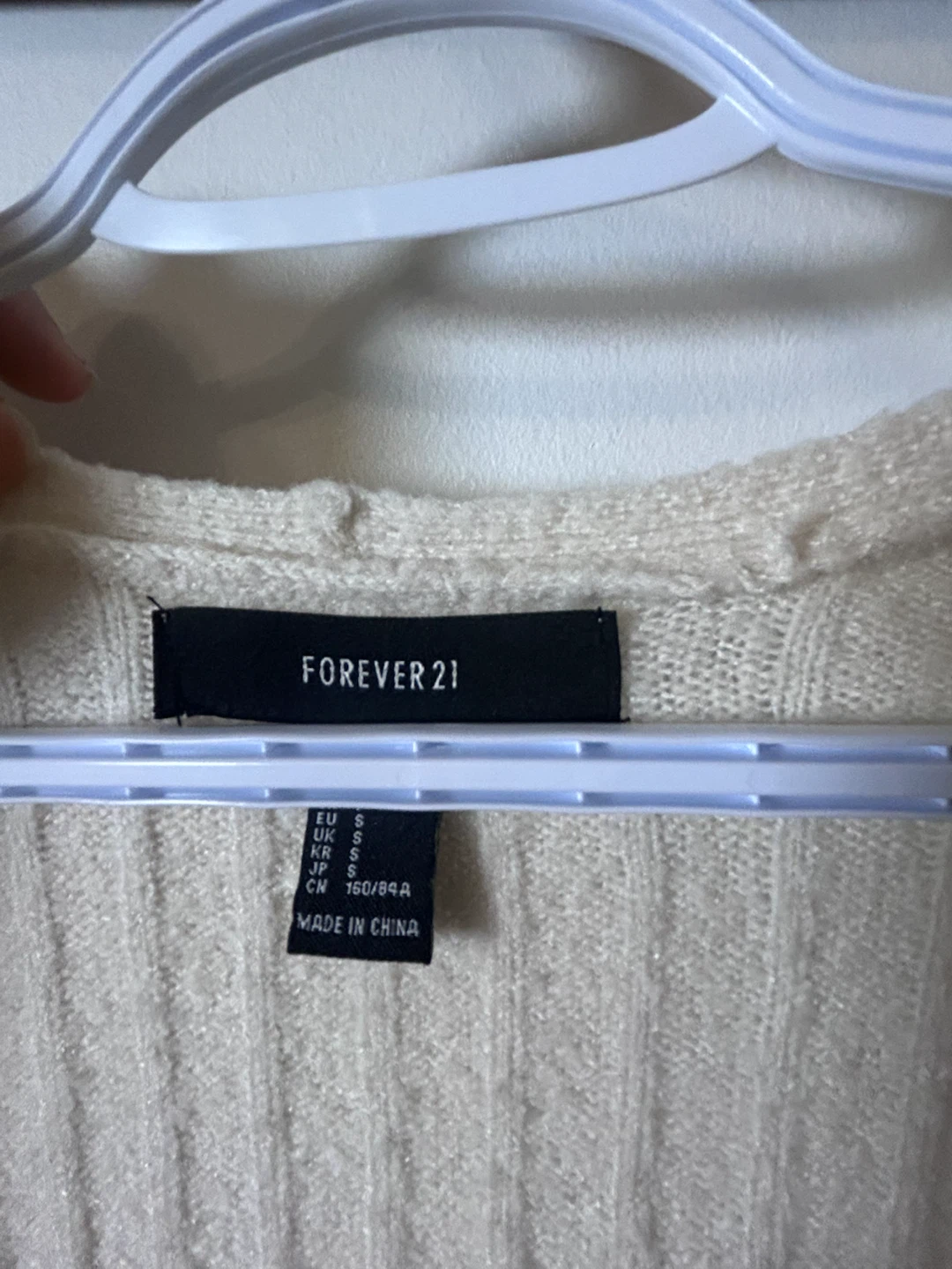 Cream Ribbed Cardigan - photo 4