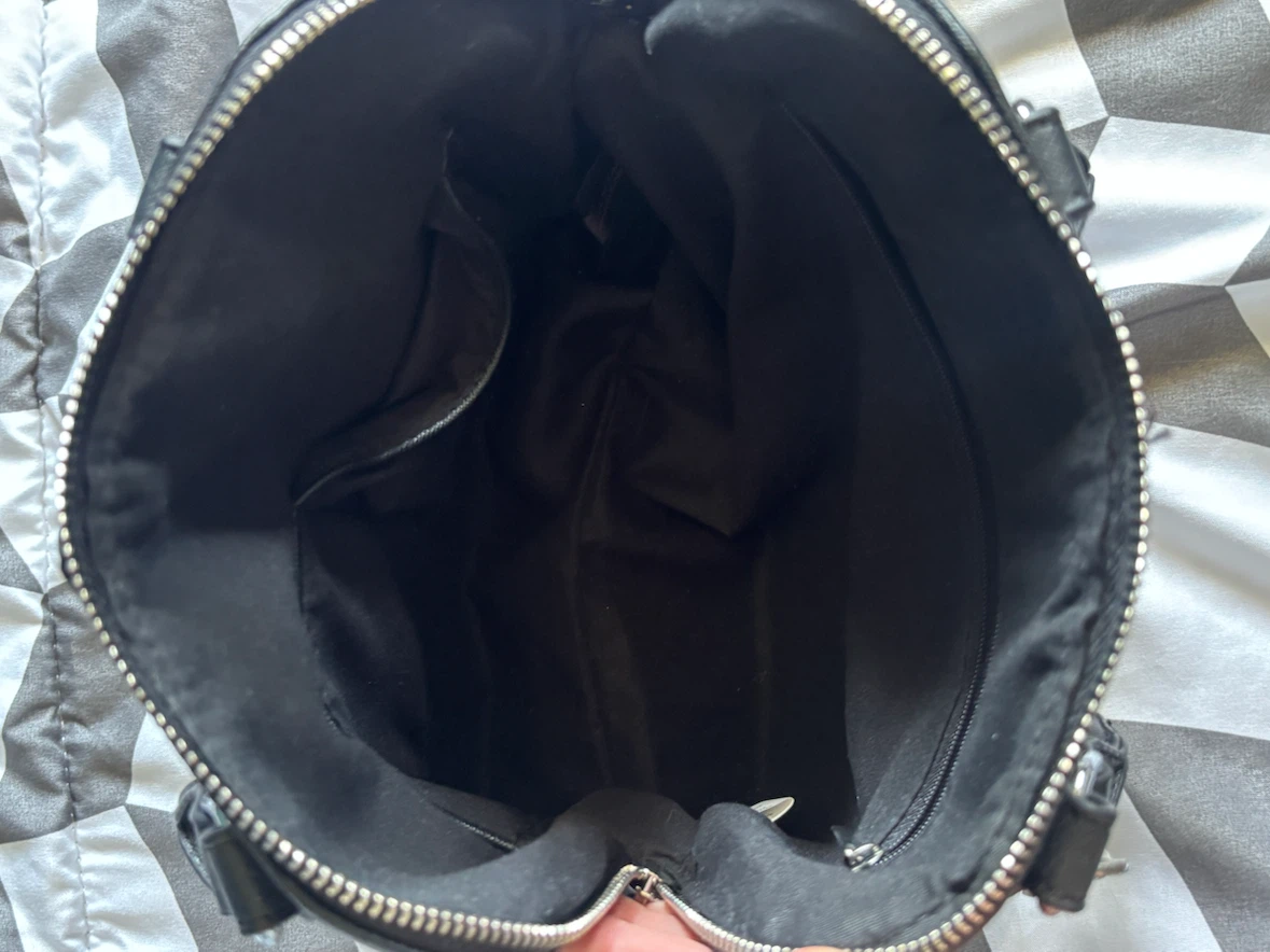 Black Quilted Satchel Handbag - photo 3