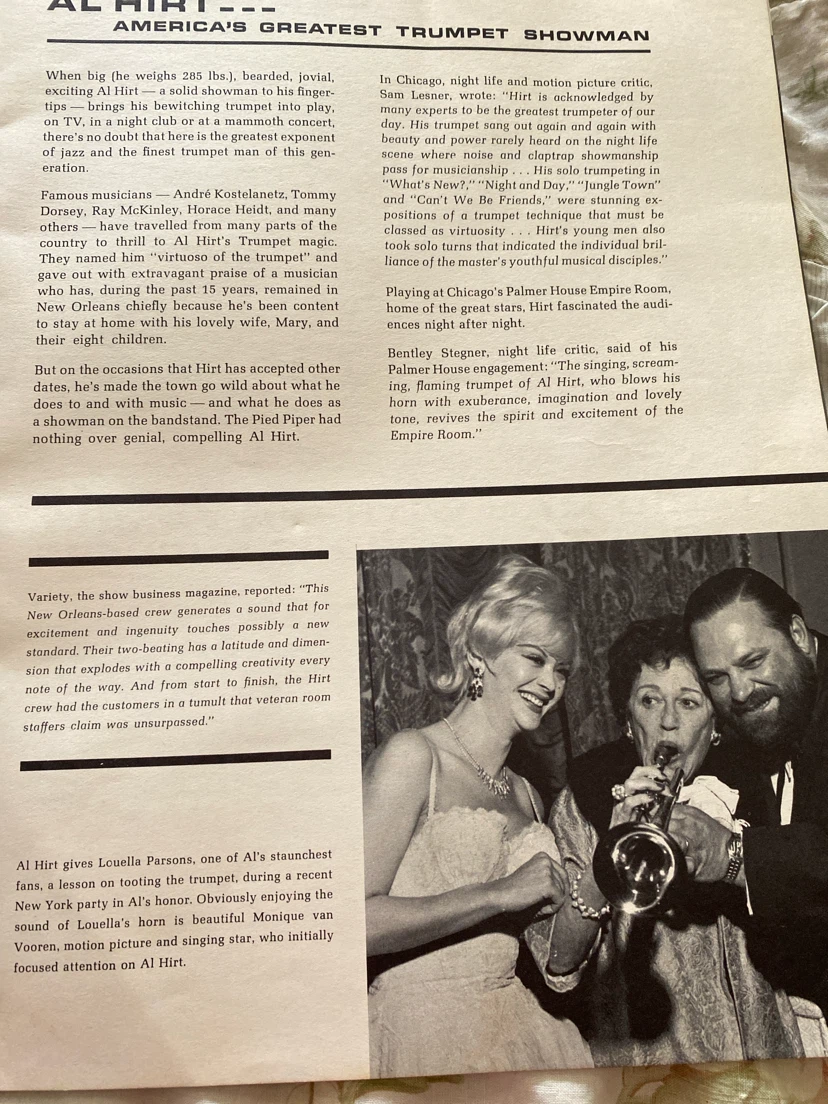 Al Hirt "The World's Greatest Horn" Program - photo 4