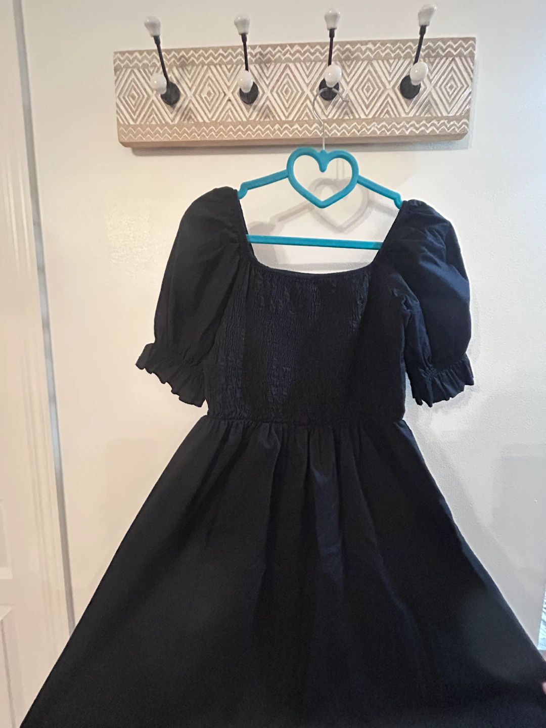Black Puff Sleeve Dress