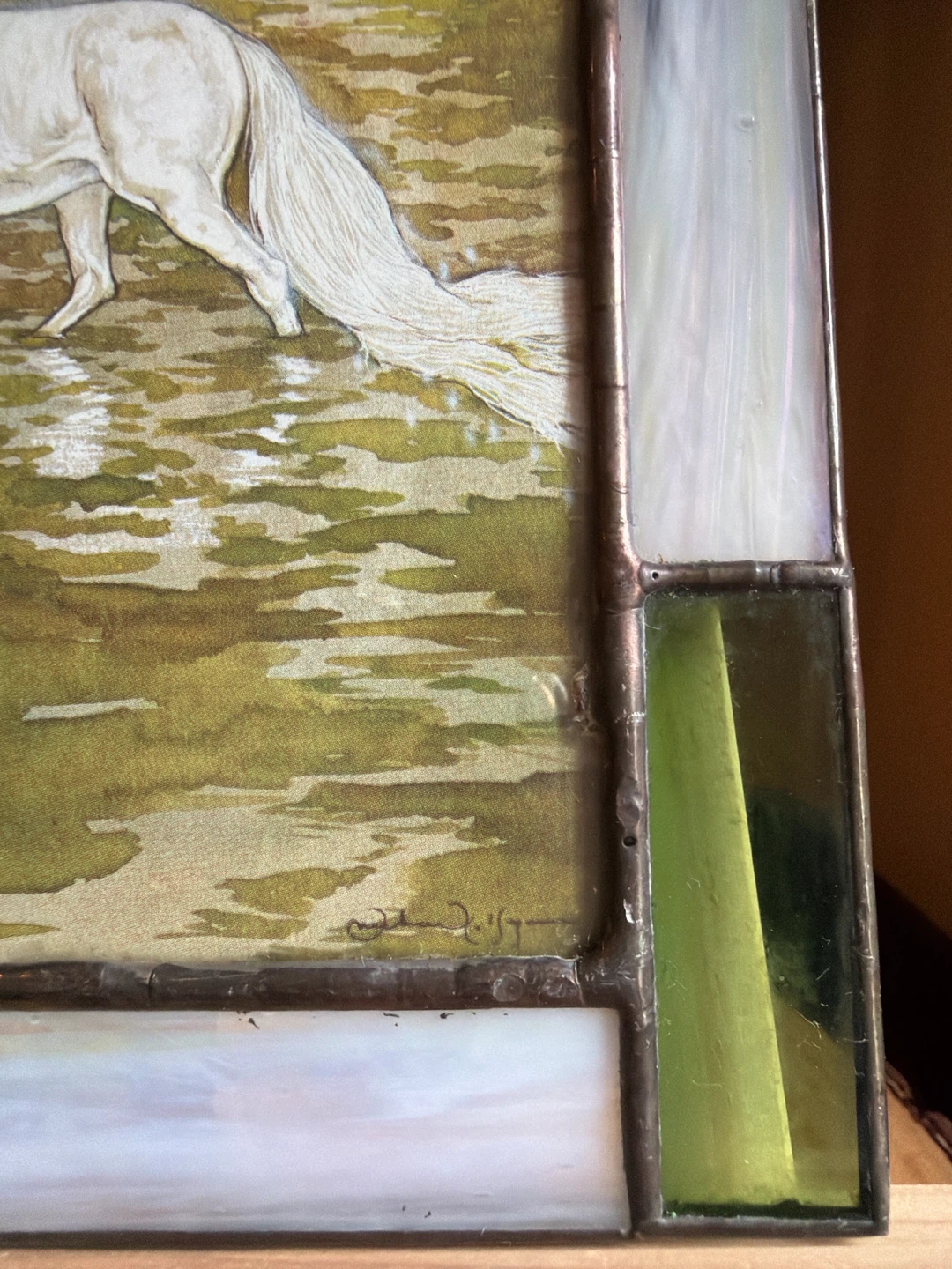 Michael Hague Stained Glass Art Print with Unicorn - photo 4