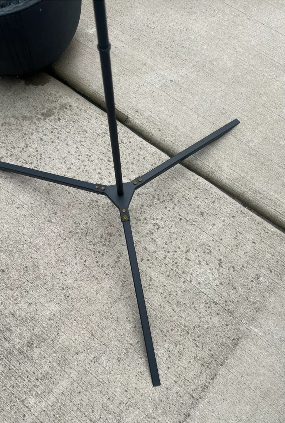 Black Metal Torch with Tripod Stand - photo 4