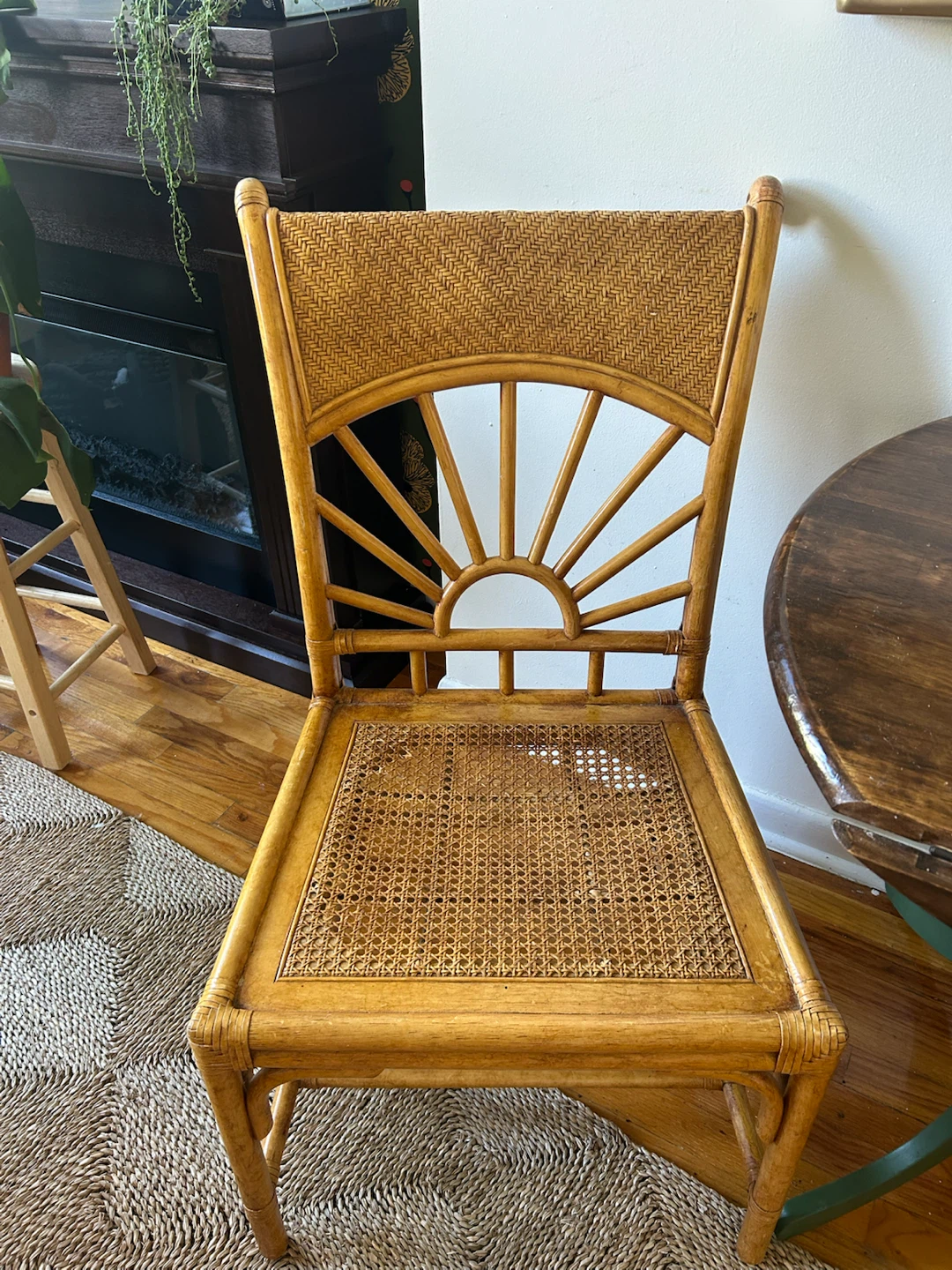 Custom Refinished Table + Vintage Lexington Sunburst Chair - photo 2