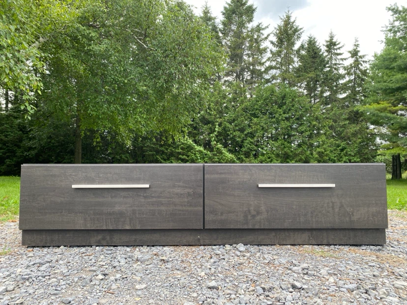 Modern Low-Profile Grey TV Stand (CAN DELIVER) - photo 5
