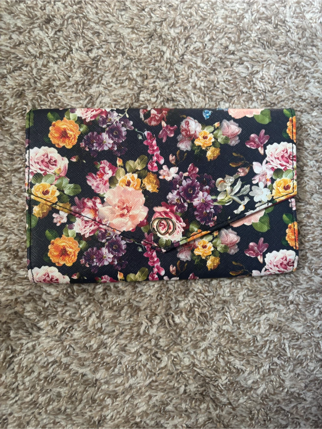 Floral Clutch Wallet