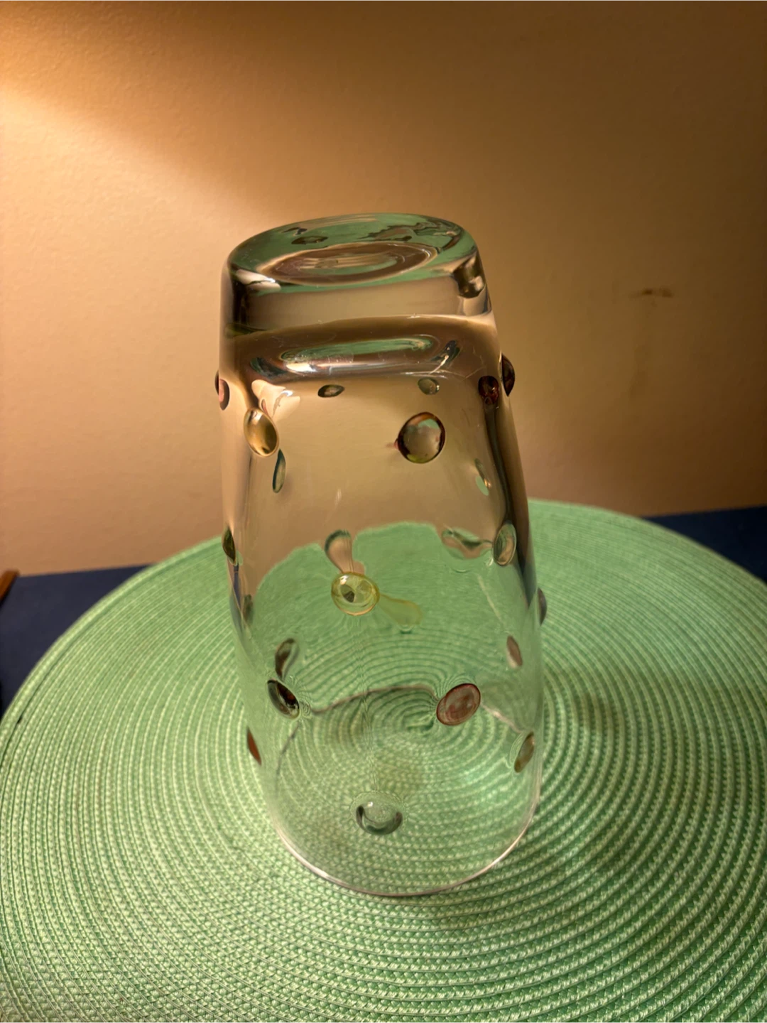 Decorative Glass Tumbler with Bubbles - photo 2