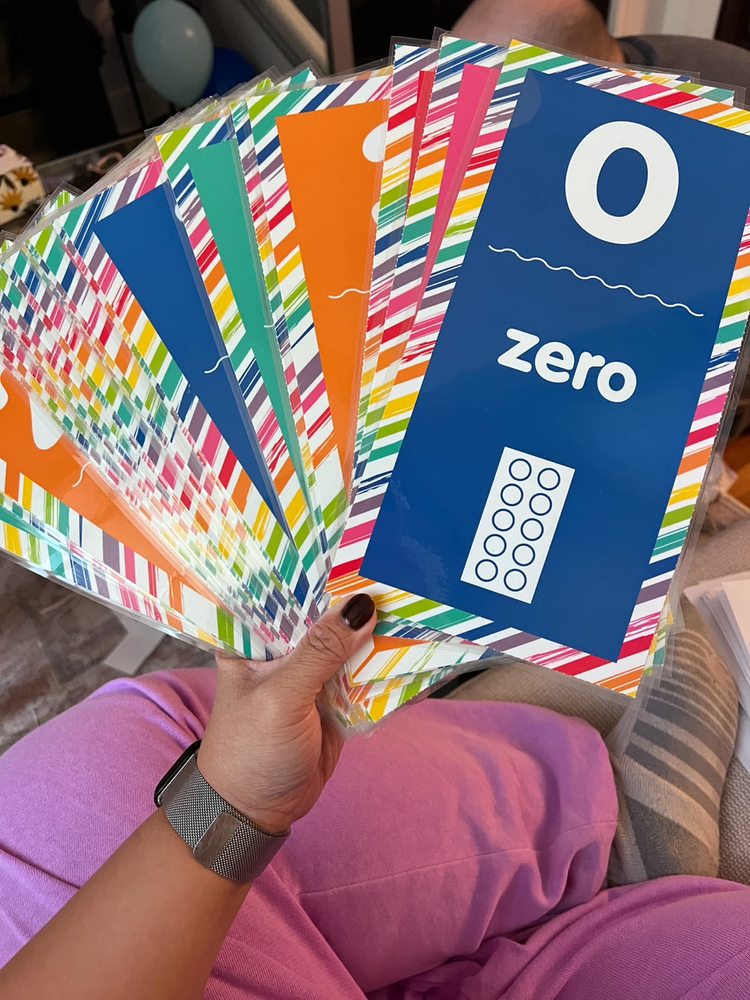 Laminated Number bulletin board display