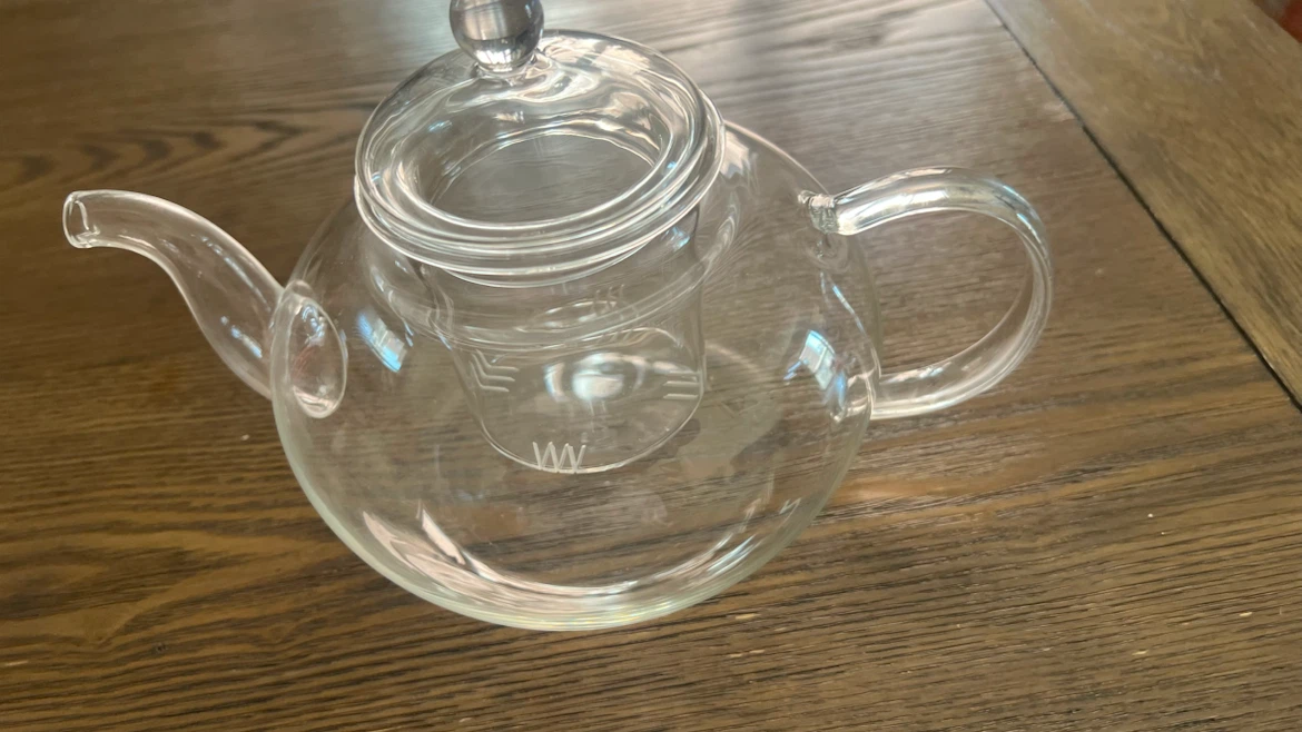 Clear Glass Teapot with Infuser