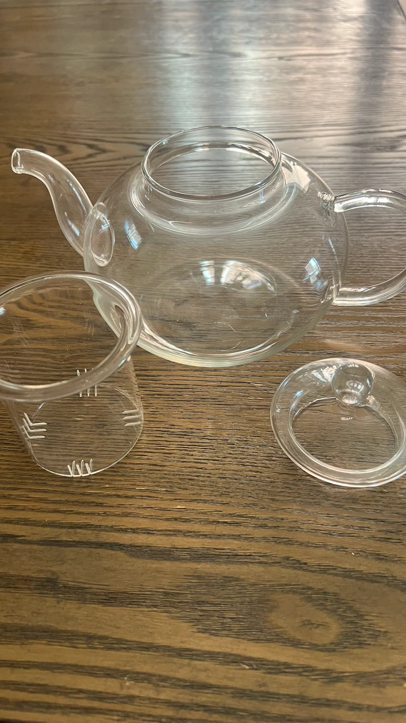 Clear Glass Teapot with Infuser - photo 3