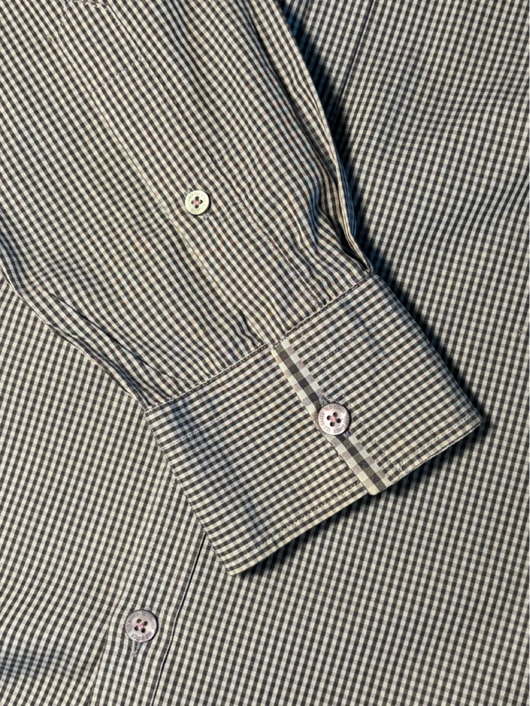 Ted Baker London Men's Gingham Dress Shirt Size 6 - photo 4