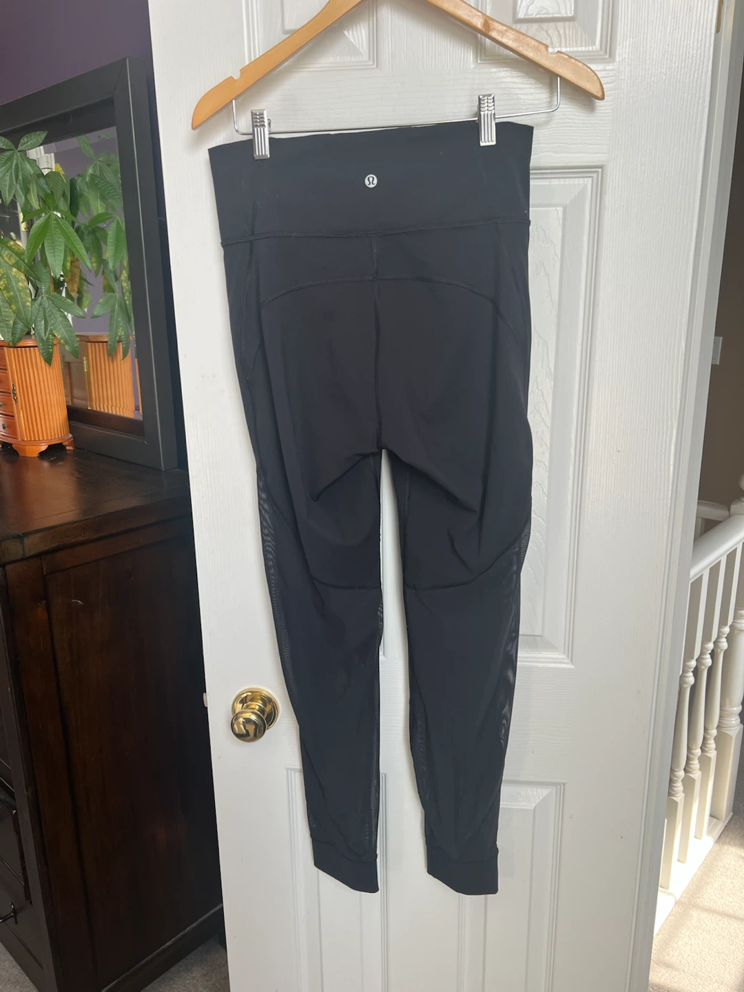 Lululemon Black Mesh Leggings Size 10 - photo 3