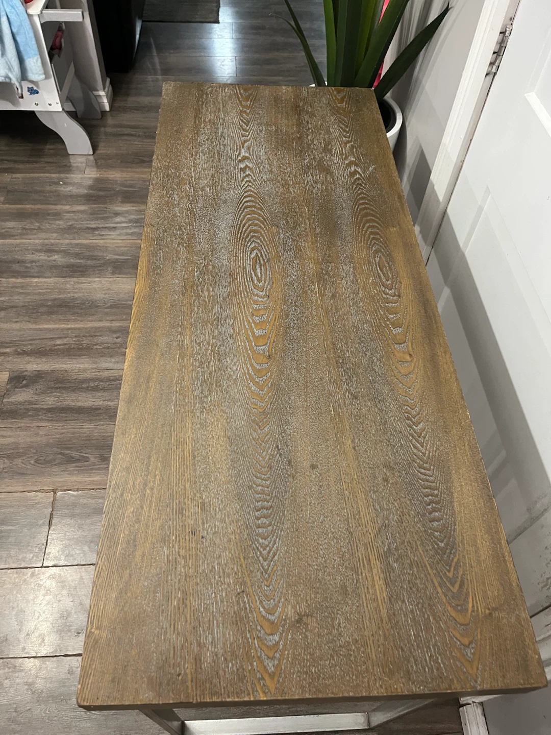 Rustic Wood Desk with Metal Legs - photo 4