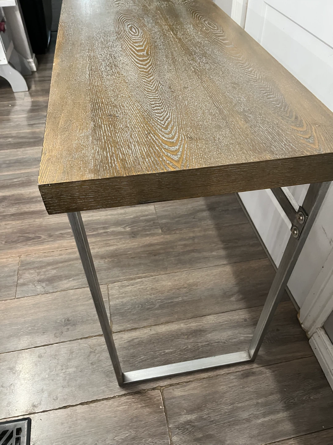 Rustic Wood Desk with Metal Legs - photo 5