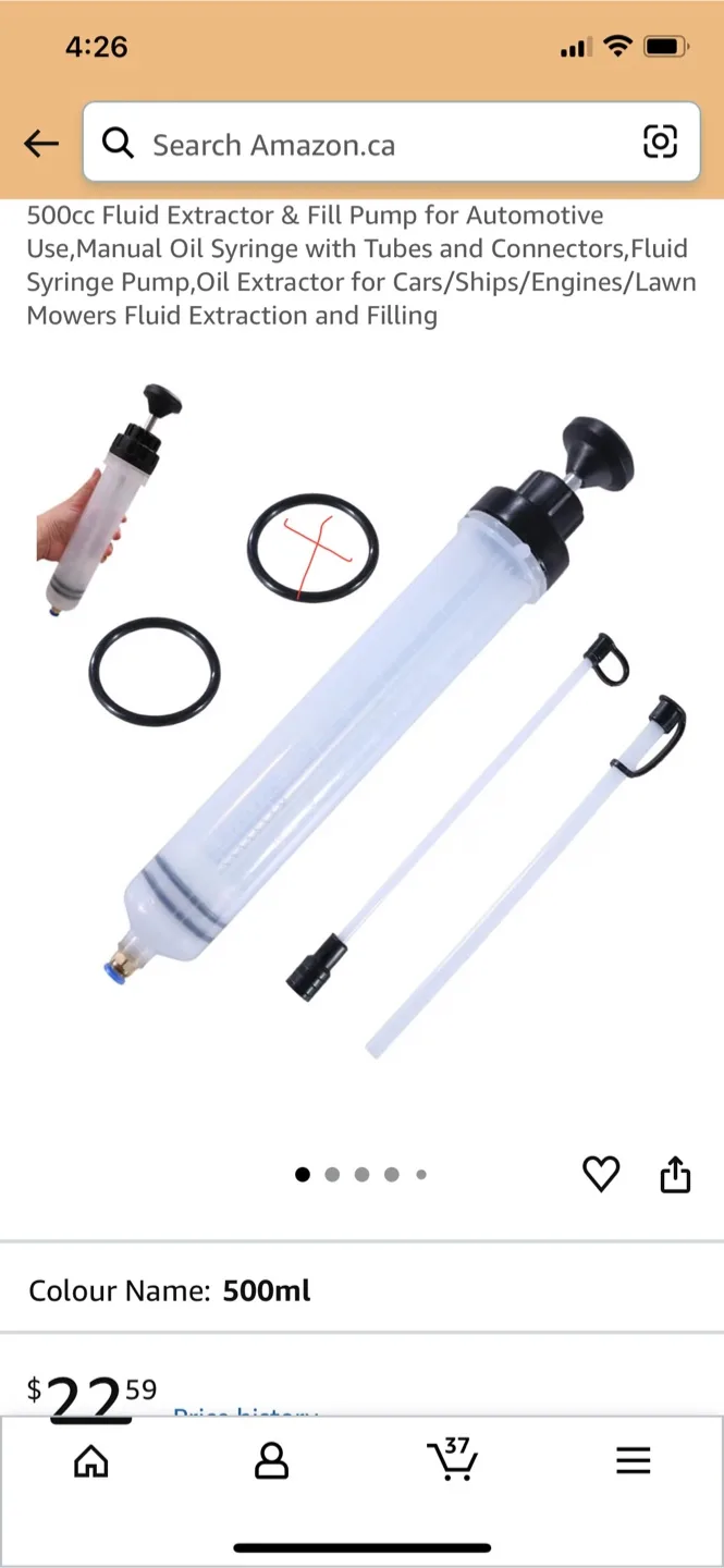 500ml Fluid Extractor and Fill Pump