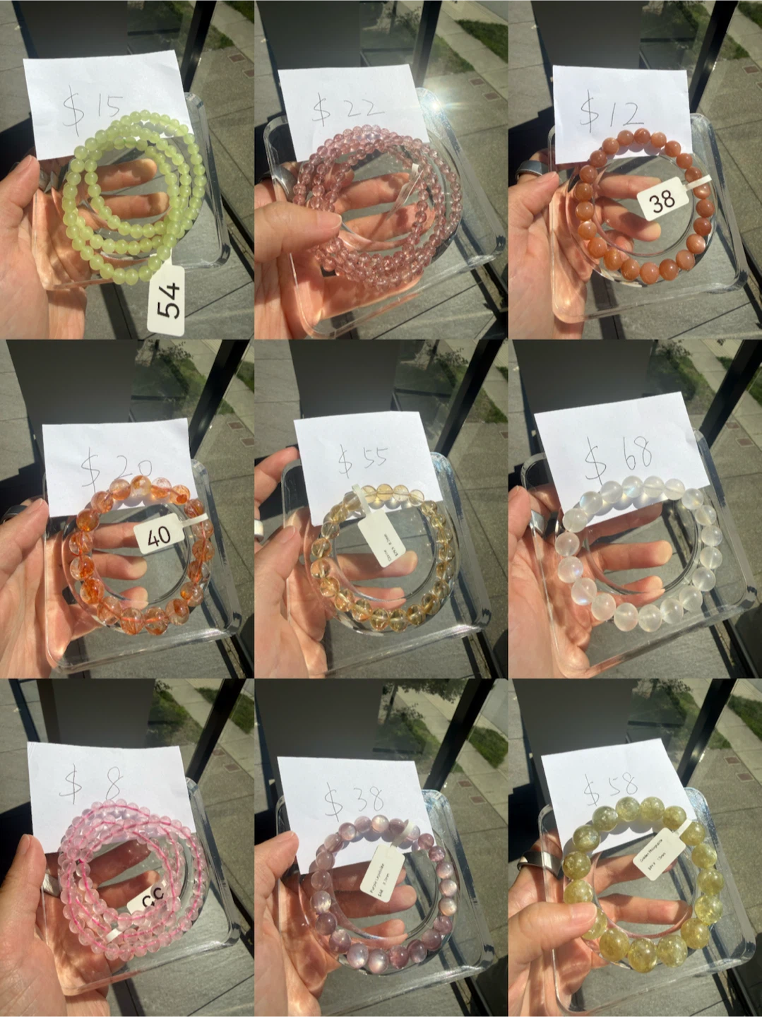 Beaded Bracelets - Various Stones
