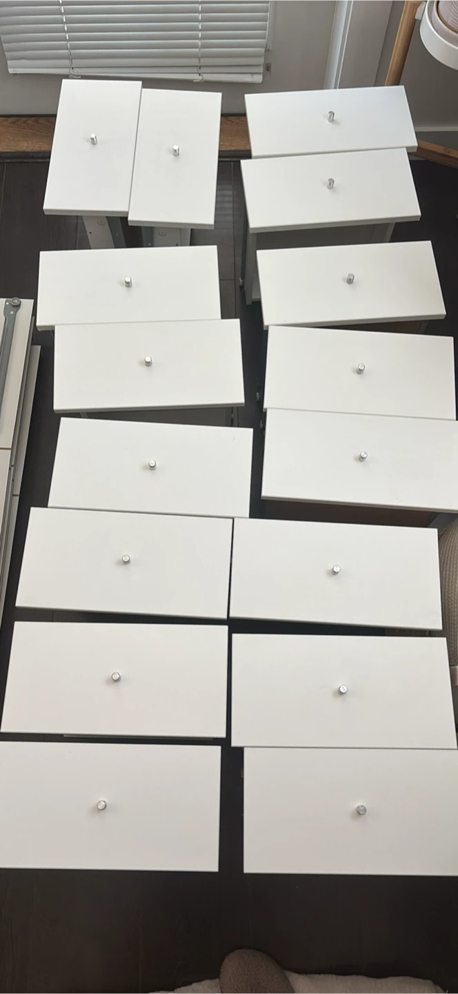 IKEA KALLAX White Drawer Inserts X8 - photo 2