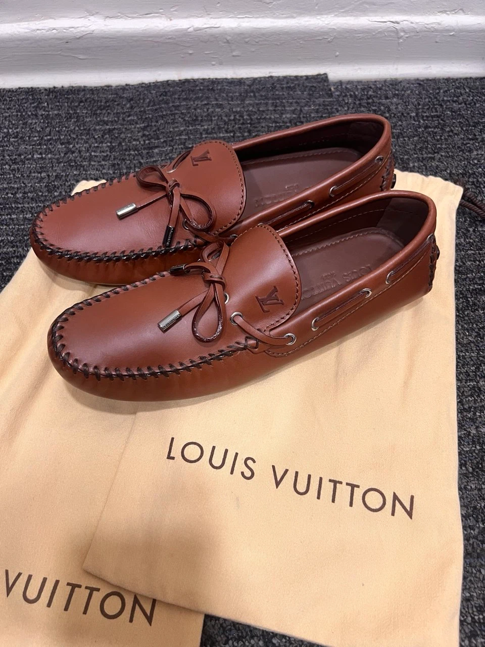 Louis Vuitton Driving Loafers - Brown Leather - photo 2