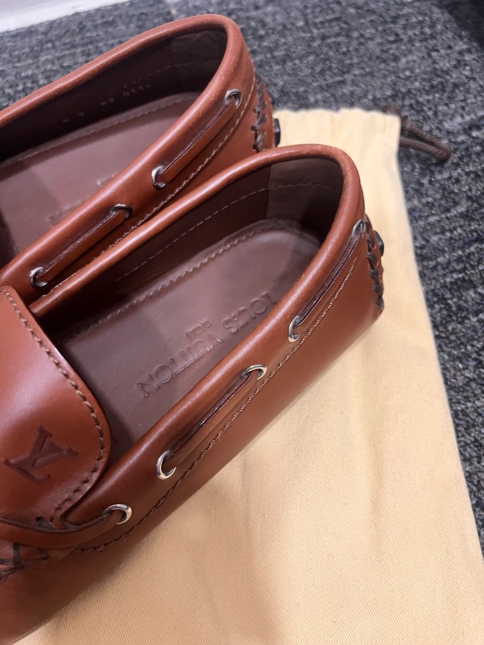 Louis Vuitton Driving Loafers - Brown Leather - photo 5