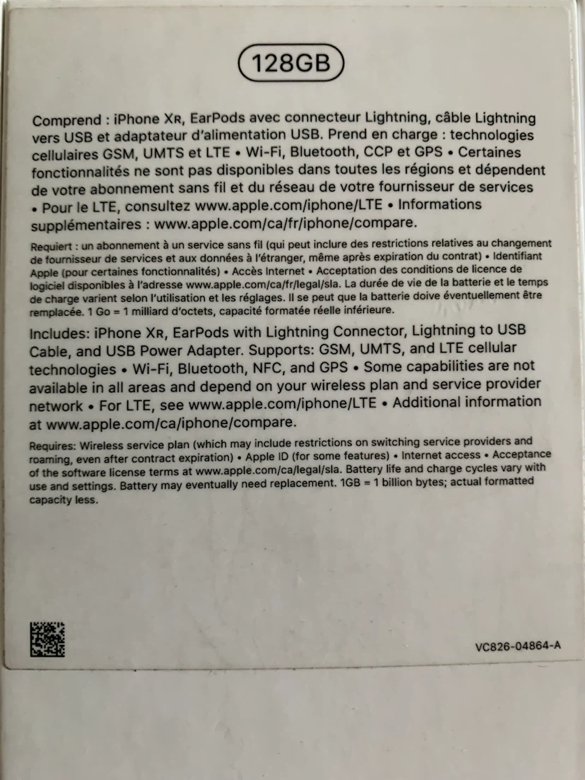 Apple iPhone XR 128GB NEW IN BOX! Never used - photo 2